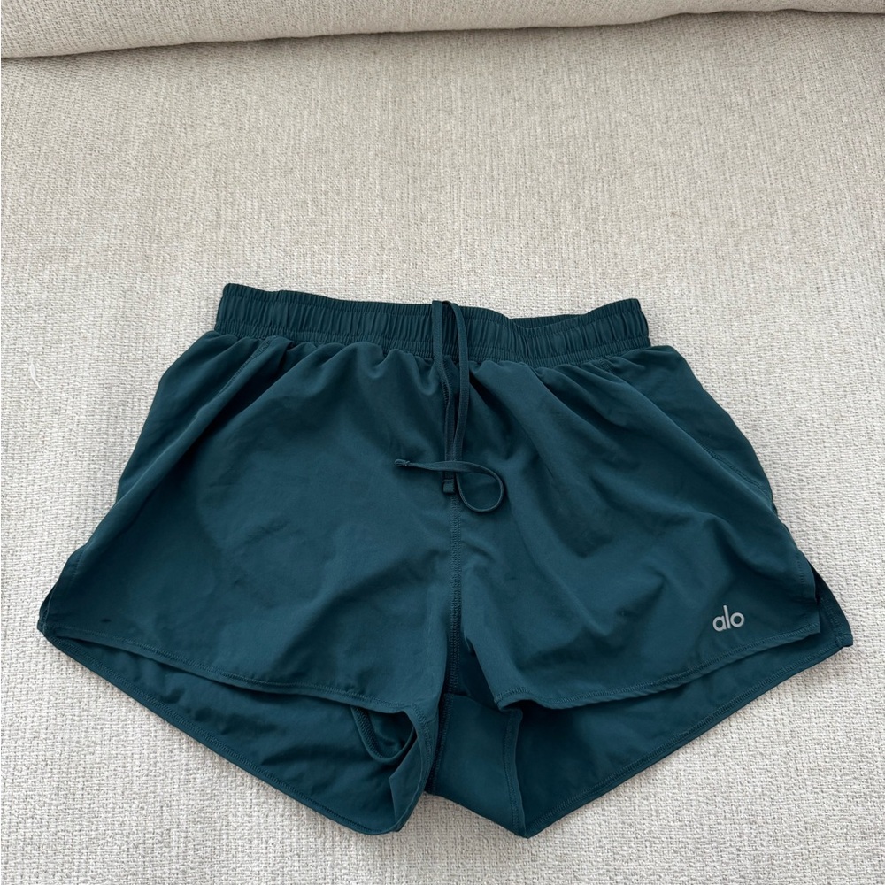 ALO Yoga Dark Teal Athletic Shorts